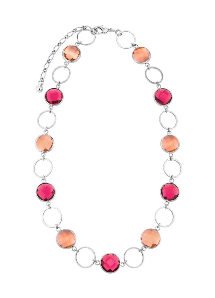 Schmuckset, 3-teilig, mit Kristallsteinen 