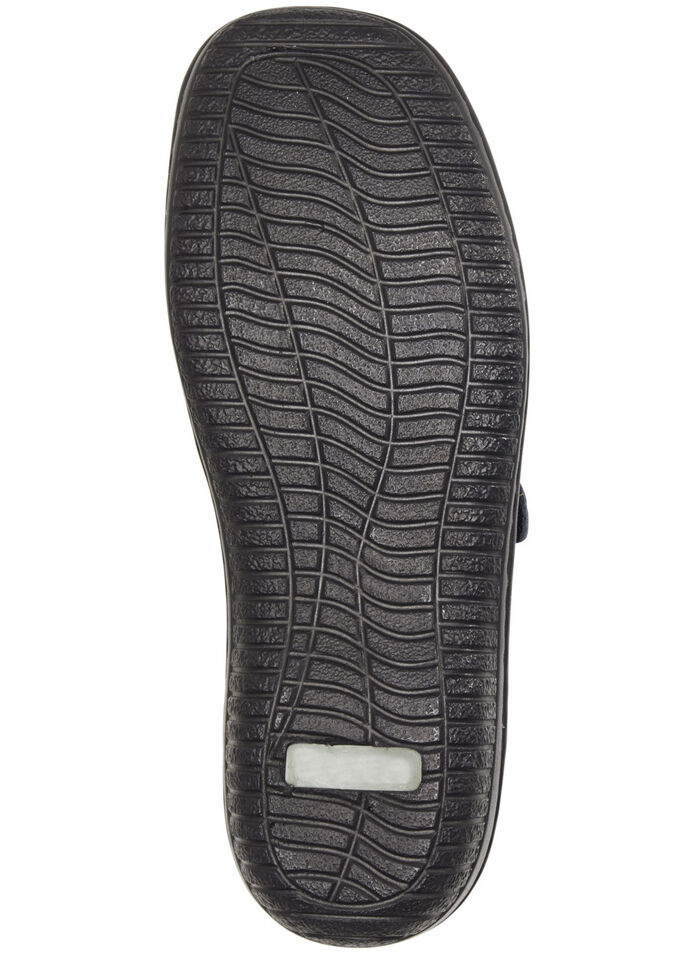 ELENA EDEN, bequeme Damen-Slipper, Weite G, mit herausnehmbarem Fußbett MARINE