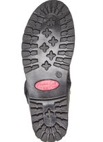 Andrea Conti Schn&uuml;r-Bootie mit flauschigem Pl&uuml;sch-Kragen SCHWARZ