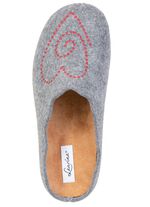 Laurina, klassische Damen-Hausschuhe, mit herausnehmbarem Fu&szlig;bett 