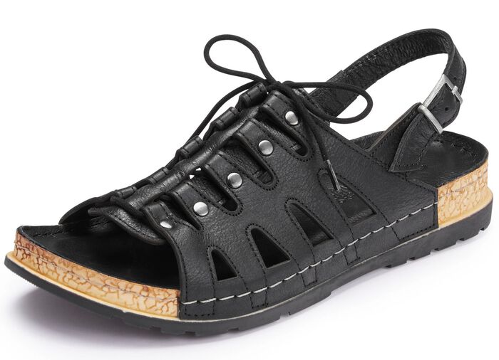 Gemini Sandale mit elastischer Zierschn&uuml;rung 