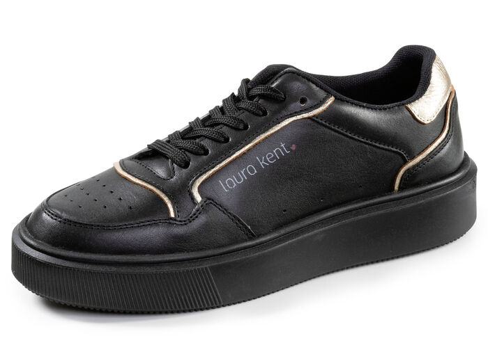 laurakent, trendige Damen-Sneaker, Weite H, mit herausnehmbarem Fußbett SCHWARZ