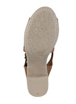 Andrea Conti Sandalette mit Zier-Perforation COGNAC