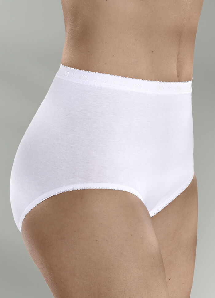 Dreierpack Slips mit elastischen Abschlüssen 