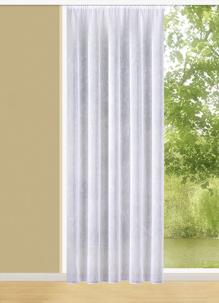 Flammgarn-Store mit Automatikfaltenband 