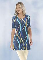 Longshirt mit farbbrillantem Druck 