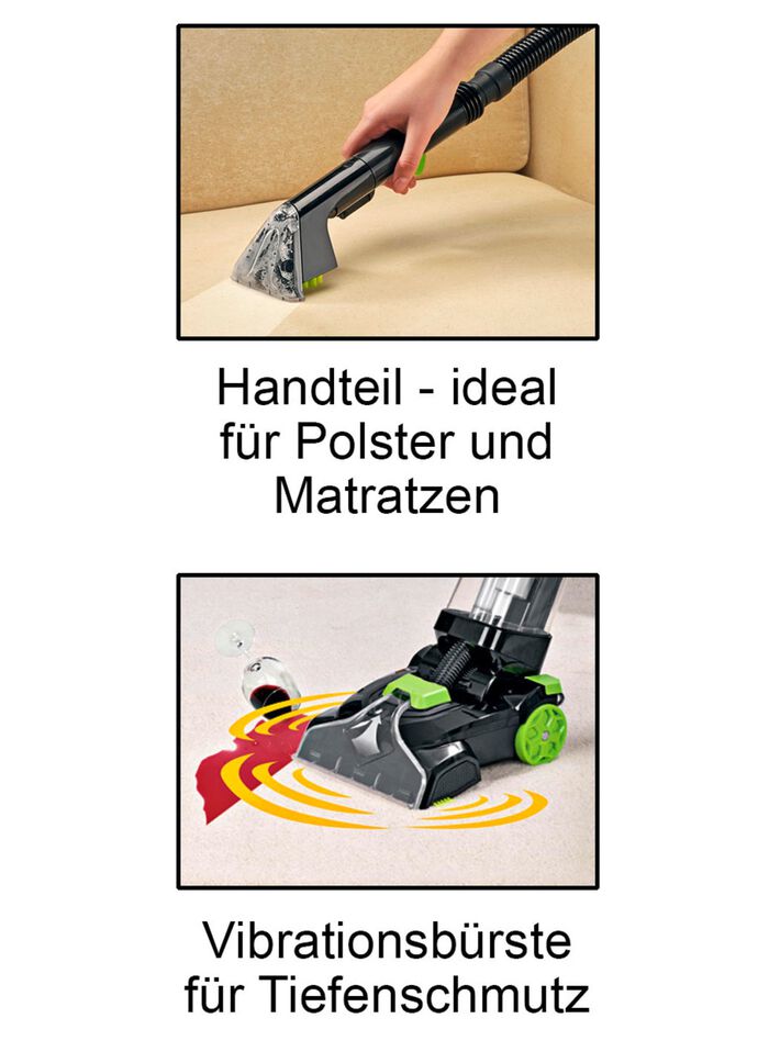 Profi-Reiniger 3-in-1 &ndash; f&uuml;r Teppiche und Hartb&ouml;den SCHWARZ