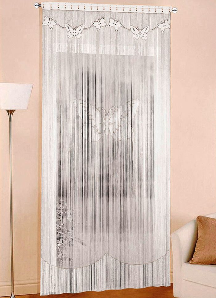 Fadenstore, passend f&uuml;r Gardinenstange und Schiene ECRU