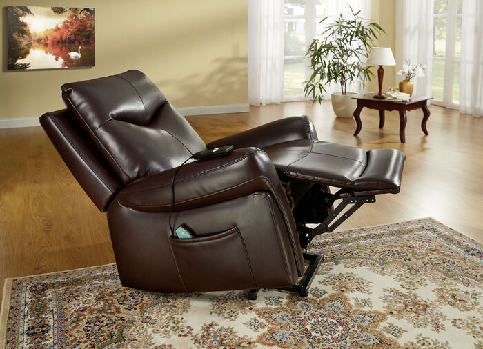 Bequemer Relaxsessel mit XXL-Sitzkomfort BRAUN