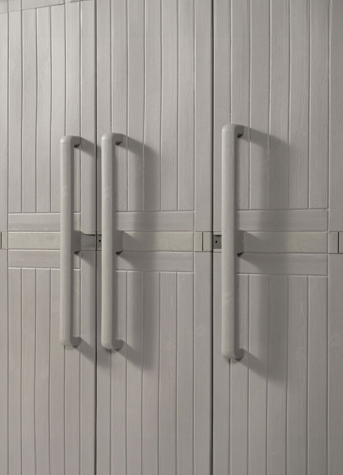 Geräteschrank, 3-türig GRAU