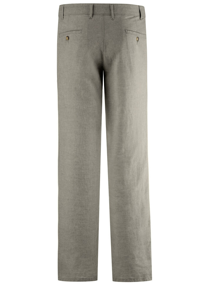 "Francesco Botti"-Hose mit Leinen in 3 Farben KHAKI
