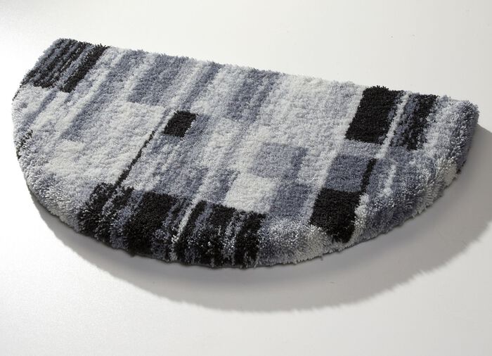 Badgarnitur von Grund mit rutschhemmender R&uuml;ckseite GRAU