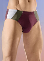 Viererpack Slips mit farbigen Einsätzen 