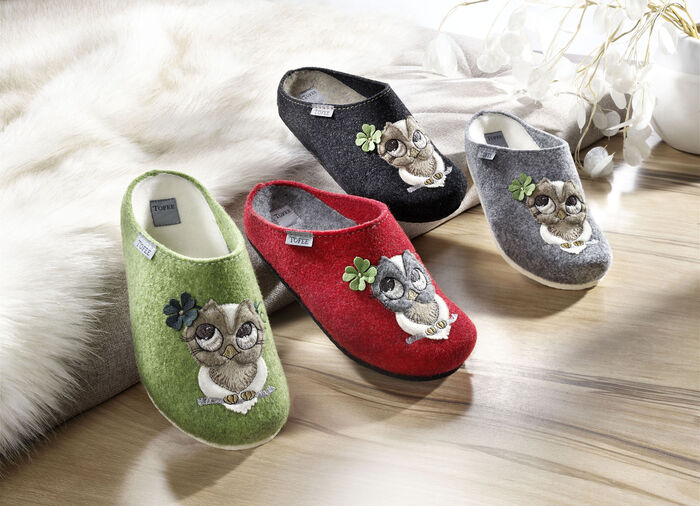 Hausschuh aus Wollfilz 