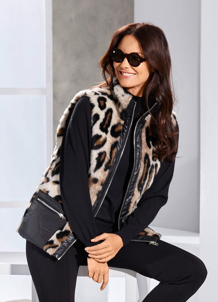 Wendeweste mit Rei&szlig;verschlussleiste 