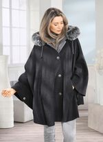 Cape mit Knopfleiste 