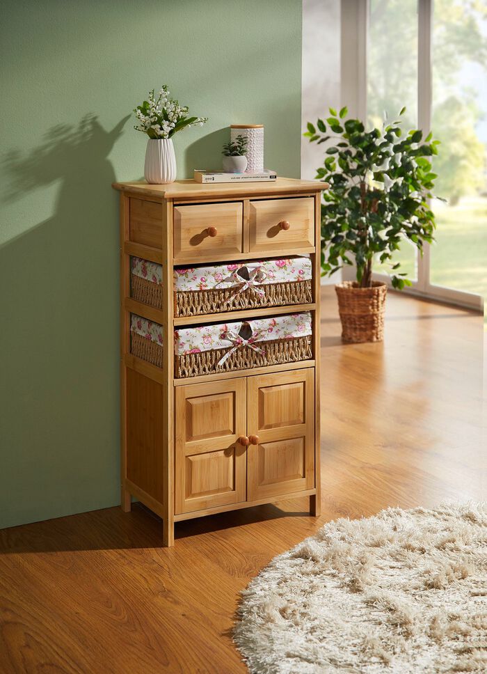 Massivholz Bambus-Kommode 