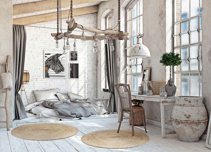 Flechtteppich, handgeflochten aus 100% Jute 