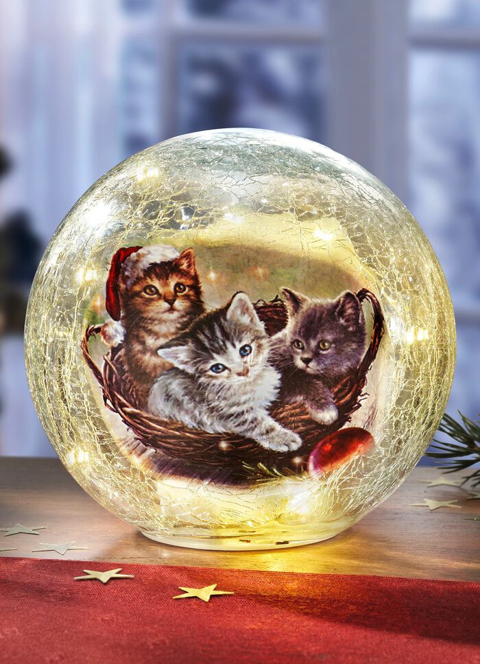Glaskugel mit Beleuchtung 
