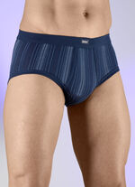 F&uuml;nferpack Slips aus Feinripp 3X MARINE-BUNT, 2X WEISS-BUNT