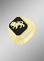 Stilvoller Herrenring mit echt Onyx 