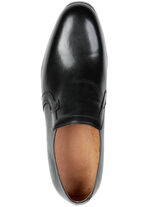 GINO GALANTE, elegante Herren-Slipper, mit Gummizug SCHWARZ