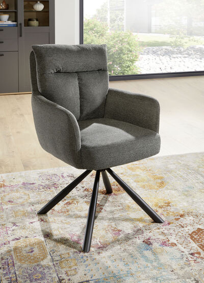 2er-Set Armlehnenstühle in XXL-Sitzbreite 