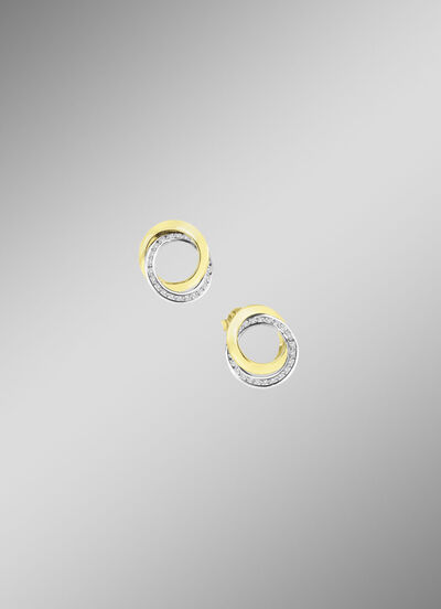 Zarte Eleganz: Ohrstecker mit synth. Zirkonia 
