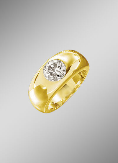 Schwerer Herrenring aus massivem Gold 