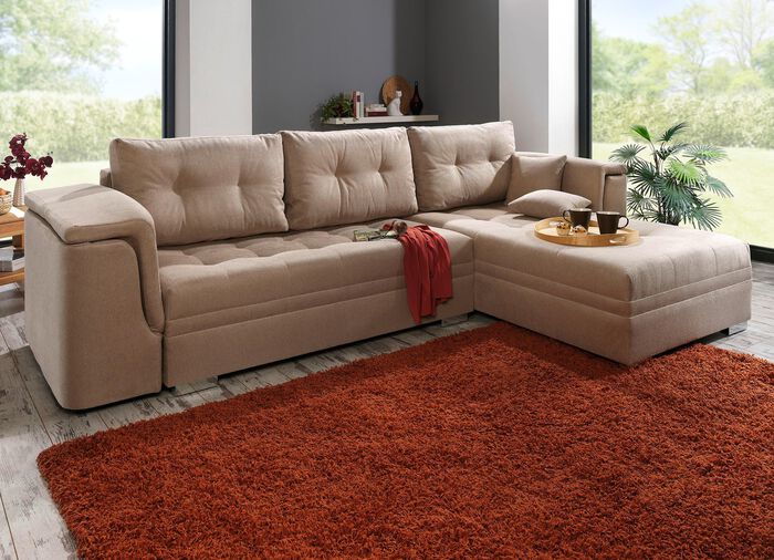 Moderne Polsterecke BEIGE