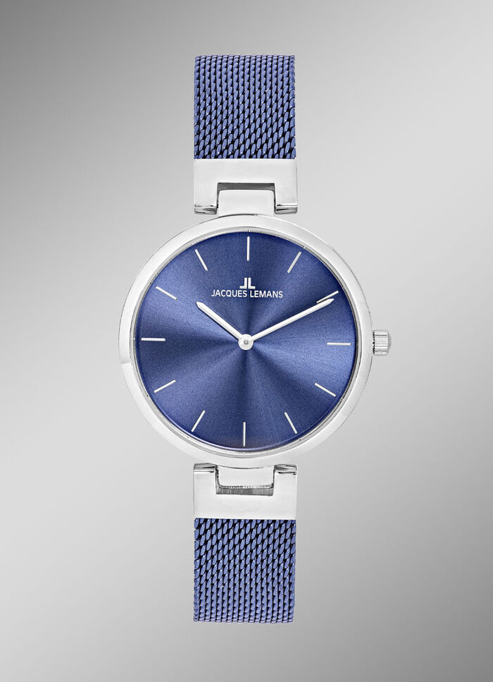 Quartz-Damenuhr mit Edelstahlgeh&auml;use und Edelstahlband 