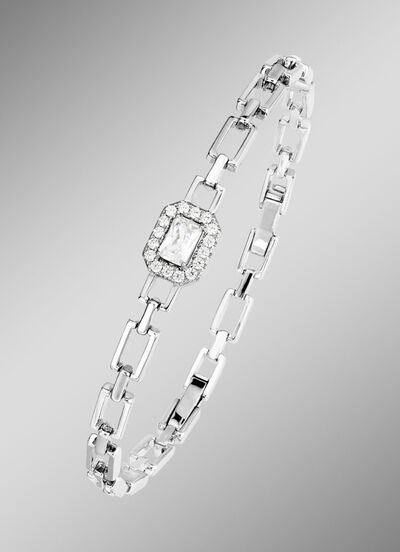 Zauberhaft funkelndes Armband mit synth. Zirkonia 