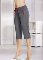 Zweierpack Schlaf- und Freizeithosen mit Kordelzug und Taschen 1X SCHWARZ, 1X ANTHRAZIT MELIERT