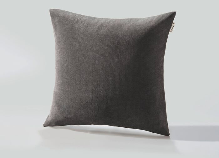 Stuhlkissen und Kissenbezug in Feincord GRAU