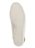 ELENA EDEN Sandale aus luftigem Meshmaterial und Textil mit Metallicschimmer HELLBEIGE