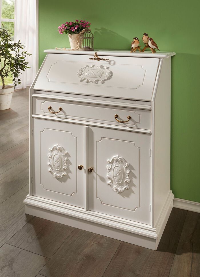 Teilmassiver Sekret&auml;r im Landhausstil 