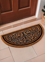 Fußmatte aus Naturkokos NATUR-SCHWARZ