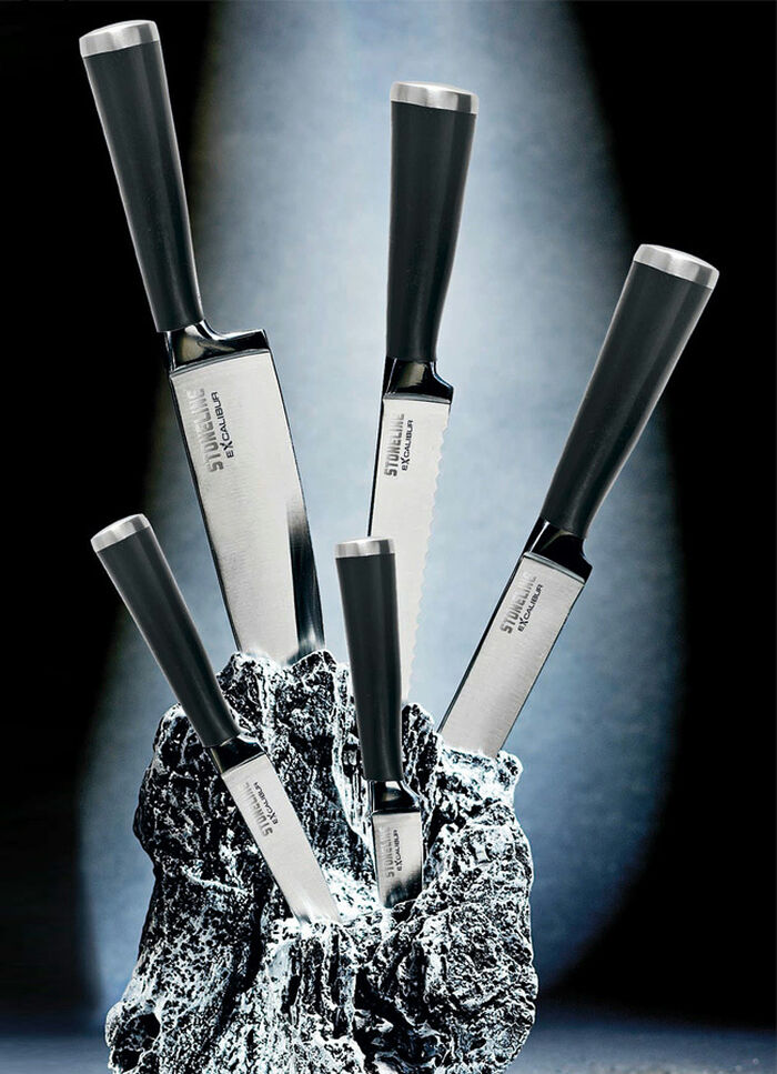 Stoneline® Excalibur® Messerblock, 7-teilig 