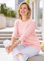 Pullover in zartem Mustermix ROS&Eacute;