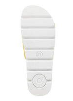 ELENA EDEN, sommerliche Damen-Pantoletten, aus Leder GELB