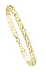 Elegantes, glänzendes Armband mit Karabiner 