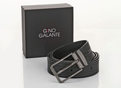 GINO GALANTE Herren-G&uuml;rtel inkl. Box, zum K&uuml;rzen, 4 cm breit 