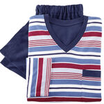 Zweierpack Schlafanzüge mit V-Ausschnitt und offenen Abschlüssen 