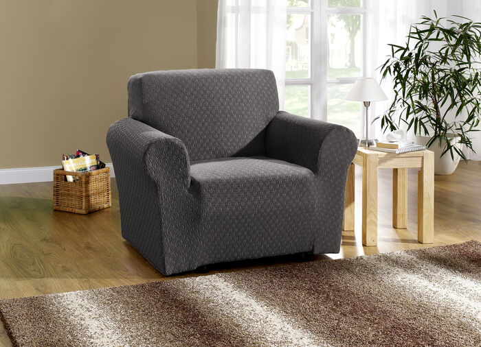 Stretchbezüge mit schöner Strukturierung ANTHRAZIT