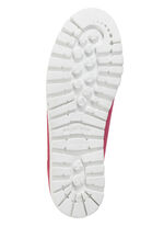 Waldläufer Mokassin-Slipper mit bunten Glitzersteinchen besetzt HELLROT