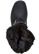 Stiefelette mit Krokolack-Besatz 