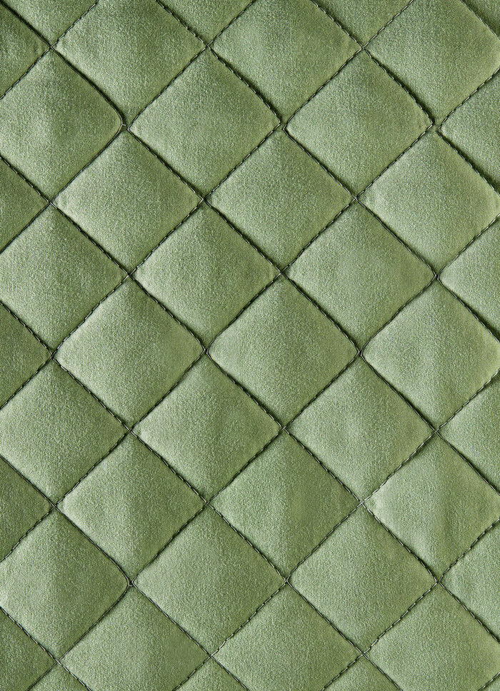 Stuhlhusse mit Taschen und Bandeinfassung GRÜN