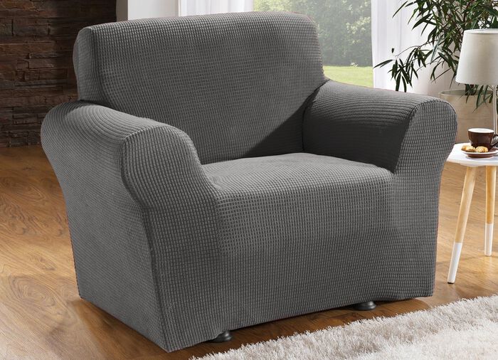 Bi-elastische Stretchbez&uuml;ge aus 92% Baumwolle ANTHRAZIT