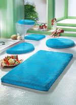 Mesana Badgarnitur mit rutschhemmender Rückseite TÜRKIS