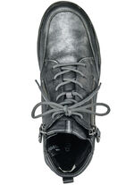 Waldläufer, gefütterte Damen-Stiefeletten, Winterschuhe, Weite H, mit herausnehmbarem Fußbett ALTSILBER